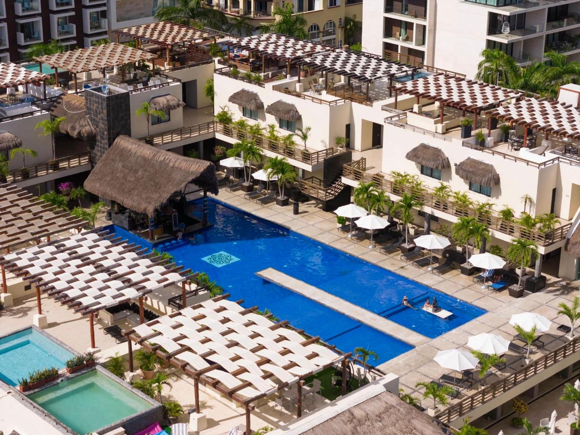 Апартаменты Departamento En Aldea Thai Con Terraza, Vista Al Mar Y Alberca Privada, Para 8 Personas Плая-дель-Кармен Экстерьер фото
